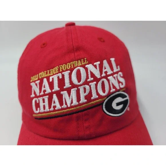 University of Georgia Bulldogs 2022 National Champions 47 Brand Hat Cap NCAA Red - Picture 4 of 12
